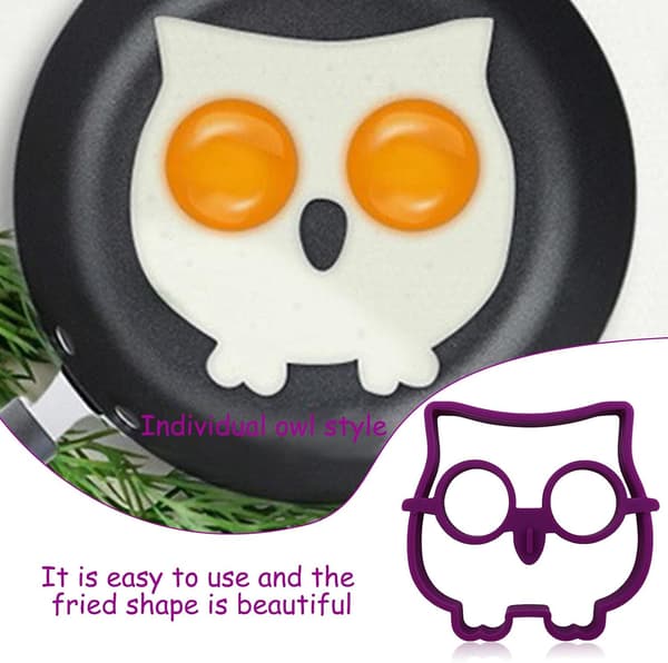 Silikon eggform Pannekake morgenform, Katteformet stekt eggform, Frokostomelettform
