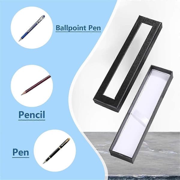 24 Empty Pen Gift Boxes with Clear Lid, Pen Box Pen Display Case for Presentation Jewelry Gift Packaging