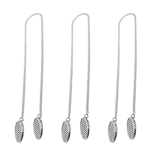 Søt serviettklips i sølvlegering for voksne 3 stk [DB] Sølv 50.00X2.50X1.00CM Silver 50.00X2.50X1.00CM