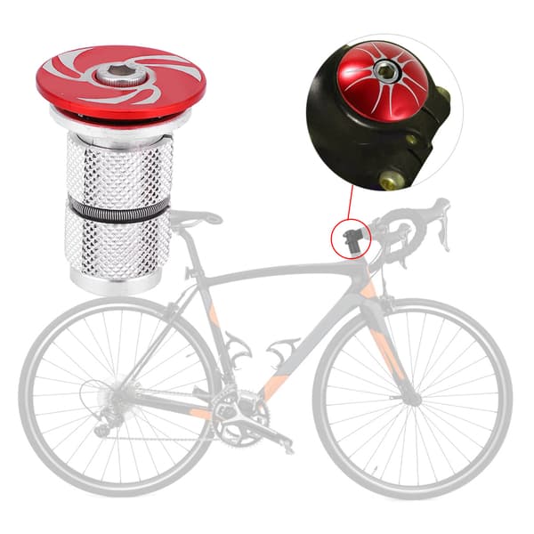 S34 Mountain Road Cykel Cykel Forgaffel Styrrør Headset Kompressionsprop Topdæksel Expander Rød