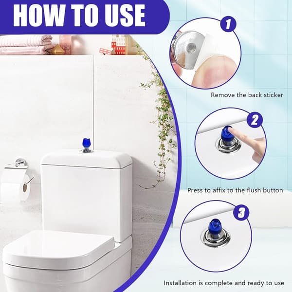 Main Control Panel - 2 Pcs Shaped Toilet Tank Button Press Tool Suitable for Toilet, Bathroom Home Press Aid for Washroom Blue_yu