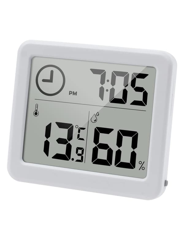 Digitalt Termometer/Hygrometer Stor 3.2” LCD-Skjerm Innendørs