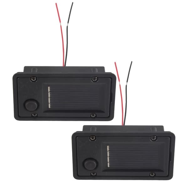 2-paknings batteribokser, reservedeler for utendørs solcellelamper hengende lykter