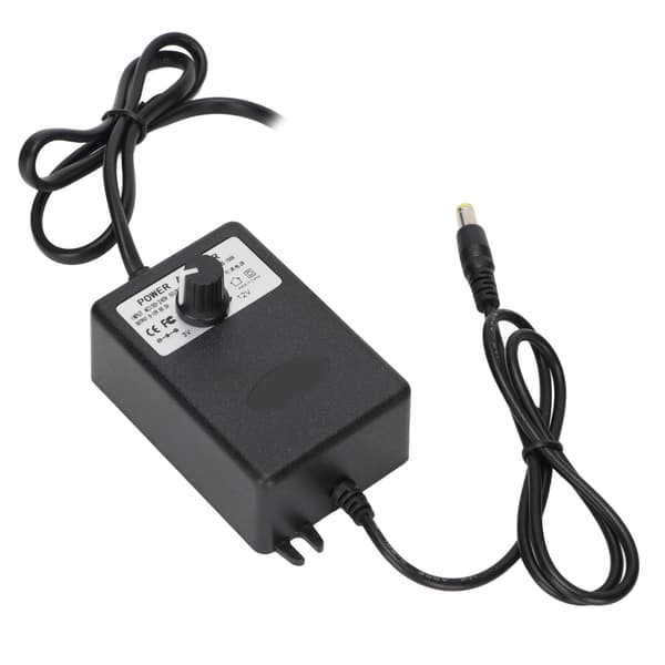 Strømadapter Justerbar Spændingshastighedsregulering 24W 2A Hurtigopladende Computerstrømadapter 100-240V US-stik