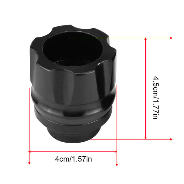 2 Pieces Universal Aluminum Alloy CNC Motorcycle Front Fork Anti-Collision Slider (Black)