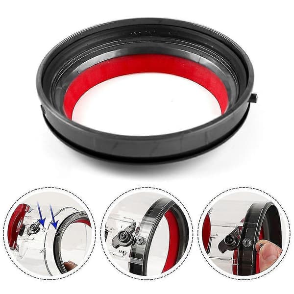 Top Fixing Sealing Ring Replacement Bracket Spare Part Accessory for V10 Sv12 Vacuum Cleaner Dust Bin