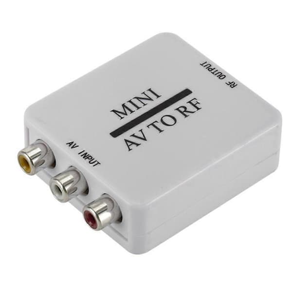 RCA / A / V Komposittvideokabel til RF / Koaksial / Koaksial Konverter - Kompatibel Modulator TV
