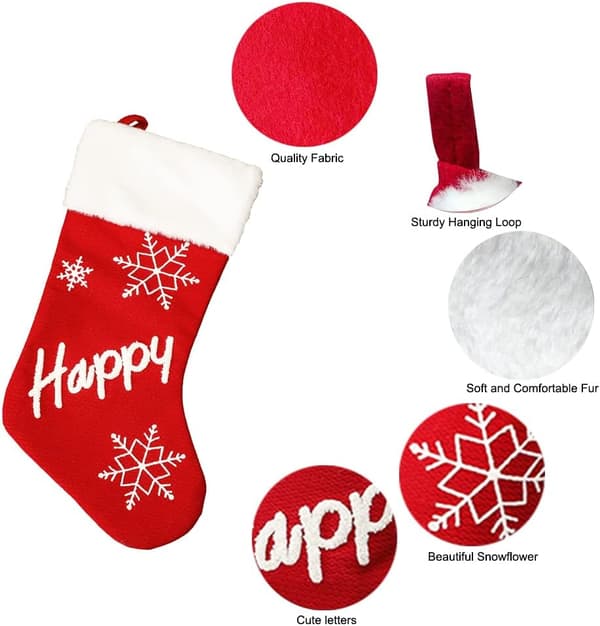 God Jul Strømper 1 Pakke, 18 Tommer Plys Store Christ