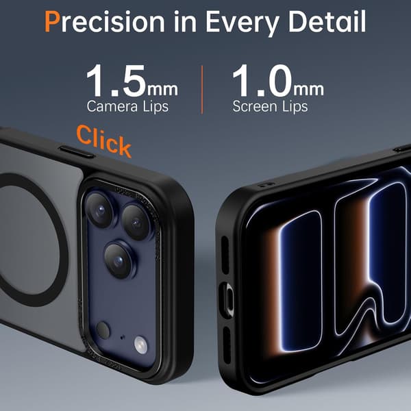 iPhone 17 Pro Max -kuori - Magsafe-himmeä kuori – Ruusunpunainen