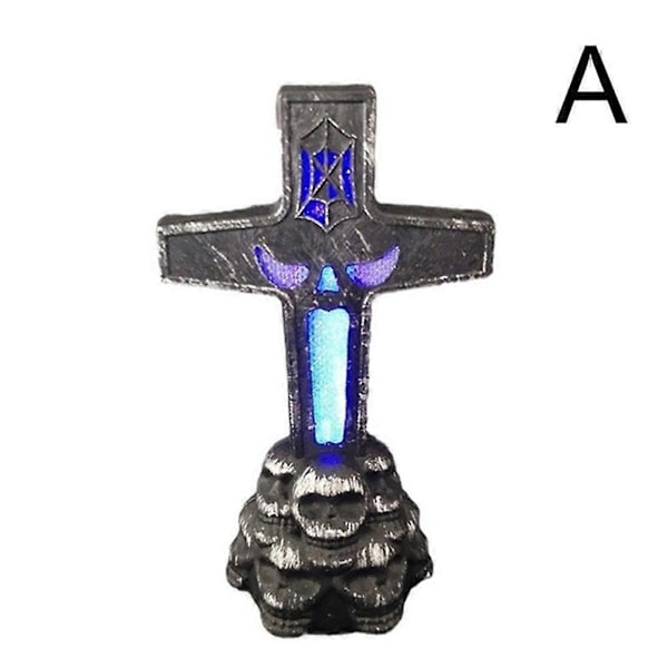 Halloween Lyslygte Gravsten Horror LED Spilrekvisitter Udendørs Havefest Dekoration color03