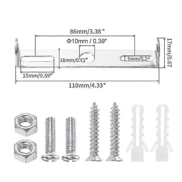 [4 stk] Loftlampe Armaturholder 110 mm Pendellampe Lysekrone Tilbehør_tfrf