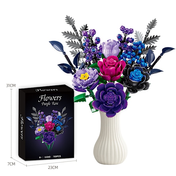 2025 Hellebore Building Block Set - Gothic Botanical Home Decor