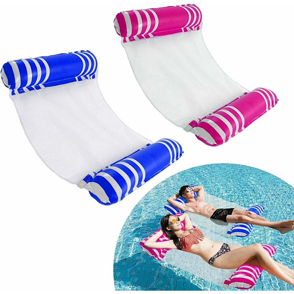 Inflatable Pool Hammock with Versatile Mesh Bottom