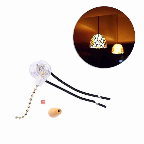 Takvifte Lampe Erstatningsbryter Glidelås 3 Lysutstyr (Tre Gull)