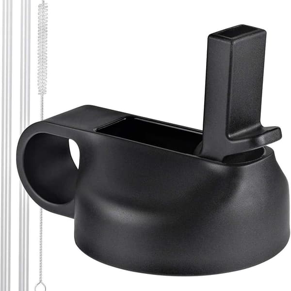 Straw lid for wide-mouth bottle from Hydro Flask, with brushes KLB