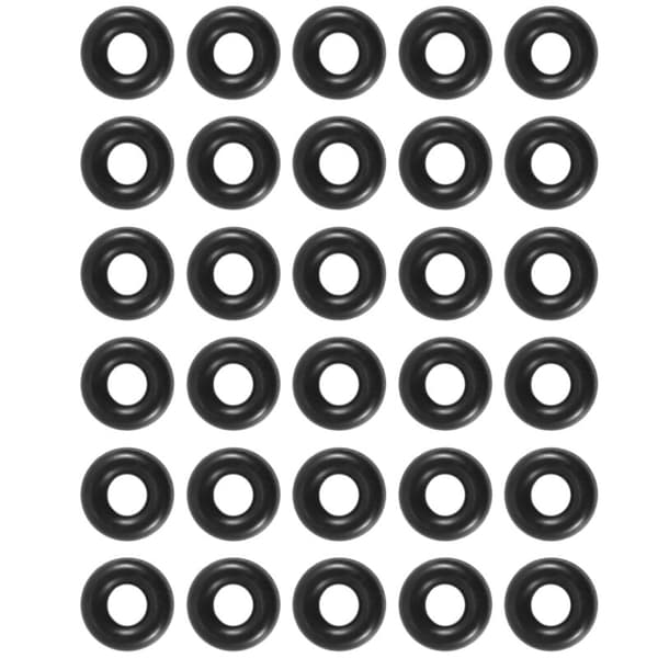 30 stk. 2,5 mm x 6,5 mm x 2 mm gummiringe til Wacky Worm fiskeri