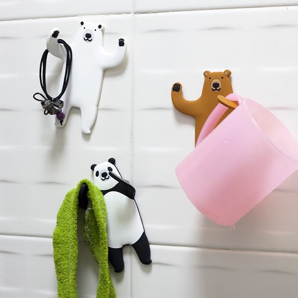 Creative Cartoon Animal Hook, Bendable Tail Arm, Fun Animal Hook