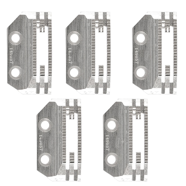 5 Pcs Sewing Machine Feed Dog Needle Plate Universal E-shaped Fine Teeth Double Row