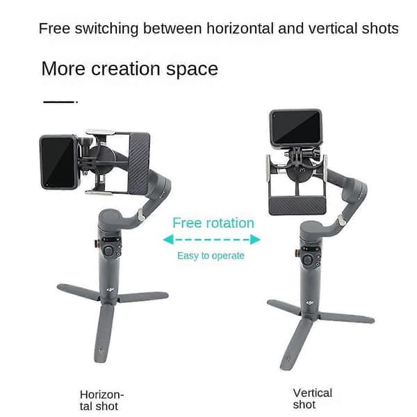 Handhållen Gimbal Adapter Switch Mount Adapter för Mobile 6/5 Kamera för 4/3 till Action 4 Adapter