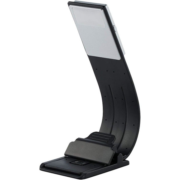 LED-leselys med klemmer USB oppladbart 4 lysstyrker