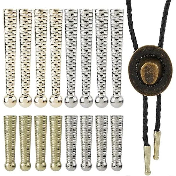 16 stk Bolo Tie Ender & Tilbehør til DIY Smykker