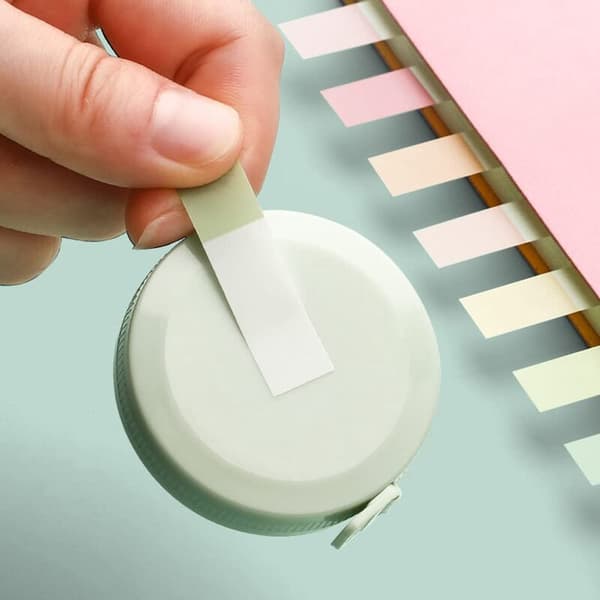 1200 Pieces Series 10 Color Index Tabs with Transparent Tabs Self-Adhesive Bookmarks Index Tabs Small Tabs