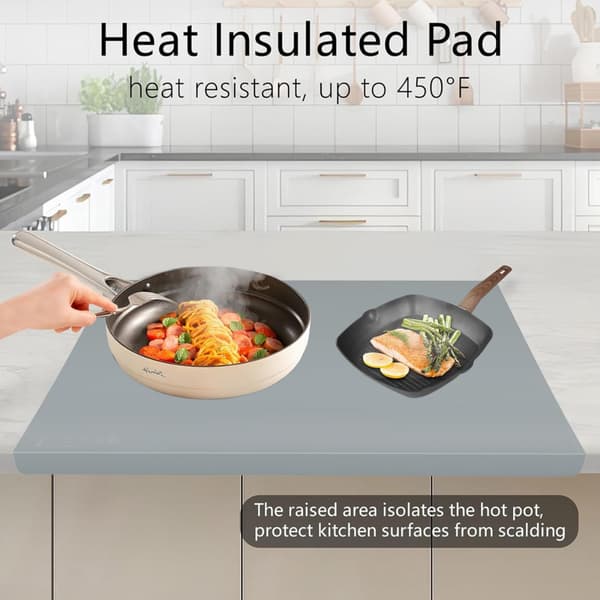 Silicone Edge Protector for Desk 71x50cm - Soft and Safe Edge Guard for Tables and Counters Grey Grey Grey