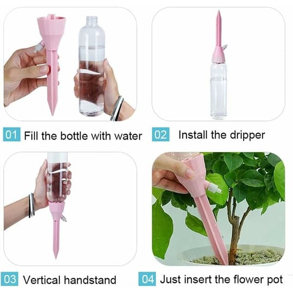 6 Pcs Drip Irrigation Kit, Automatic Watering System with Adjustable Valve for Indoor and Outdoor Plants
