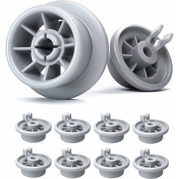 Dishwasher Basket Wheel Set - Dishwasher Wheels Compatible with Most Dishwashers - Dishwasher Basket Wheels (8 Pieces)