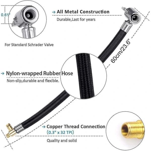 Tire Valve Extender - for Car, Bicycle, Motorcycle