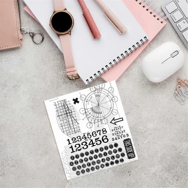 Clear Stamp for Card Making Pattern Valentine's Day Christmas Holiday Cards and DIY Scrapbook Journaling TH57