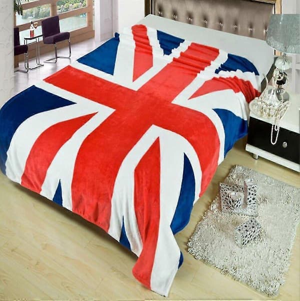 Blue Star, Unisex Voksen Britisk Flagg Reisepledd