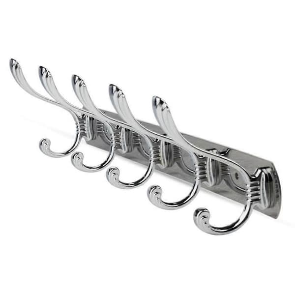 Kroklist med 5 rustfrie kleskroker 45 x 13 cm (FMY)