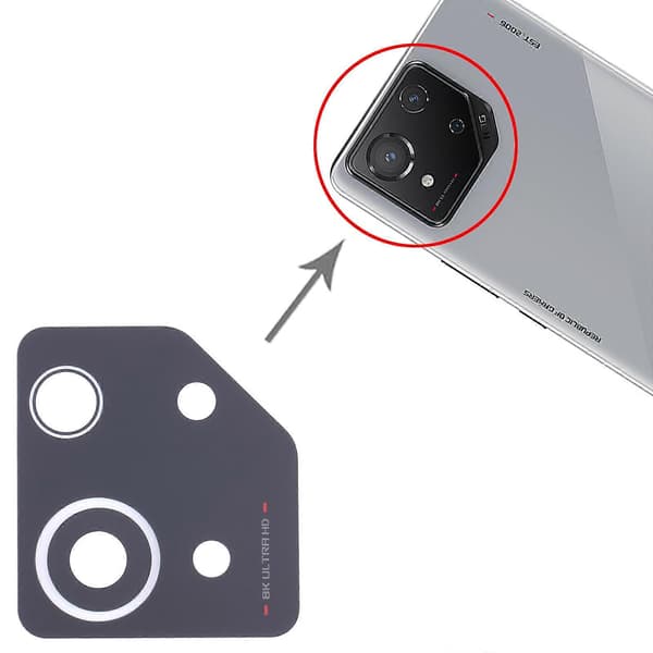 Asus ROG Phone 8 AI2401 takakameran linssi
