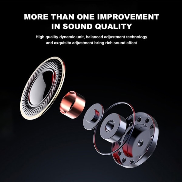Pro 4 Bluetooth 5.0 Trådløse Hodetelefoner Vanntette og Svettebestandige In-Ear Stereo Ørepropper Automatisk Paring Trådløse Hodetelefoner
