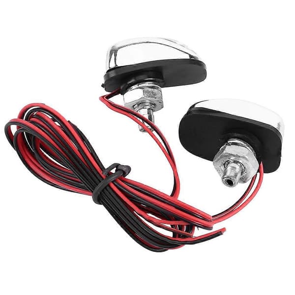Par LED-frontlykter for vindusvisker, panser, frontlykt, vannspray, dyse, 12V