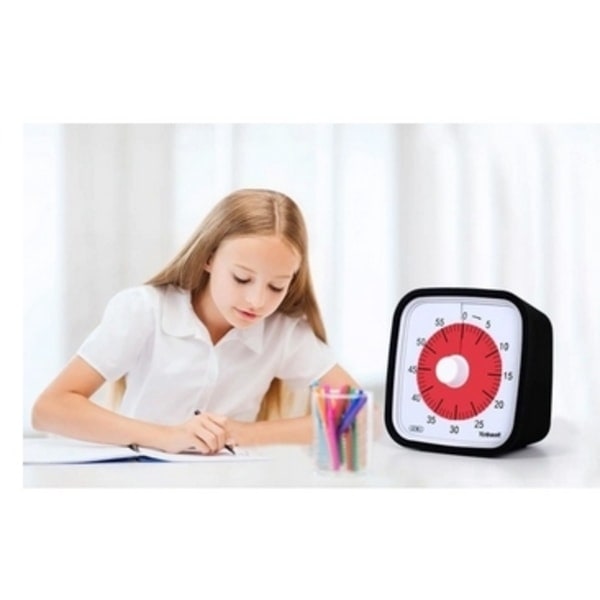 Visuel Timer 60min - klasseværelse skole for børn Sort