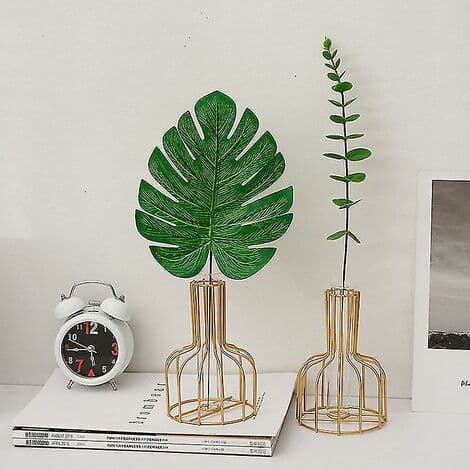 Nordisk Ins Smedejerns Guld Hydroponisk Vase Ornament
