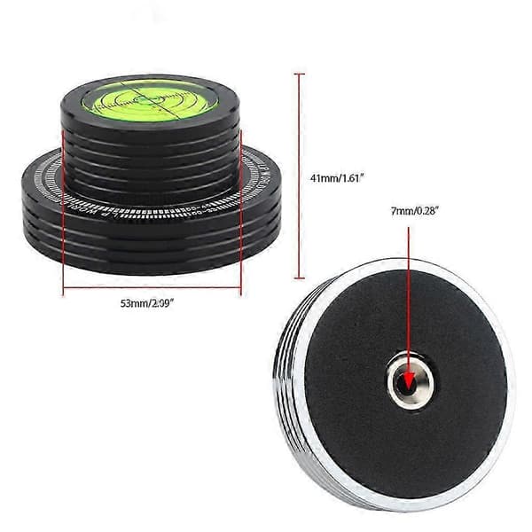 50Hz Tachometer Turntable Spirit Level Record Weights Record Stabilizer Silver Silver
