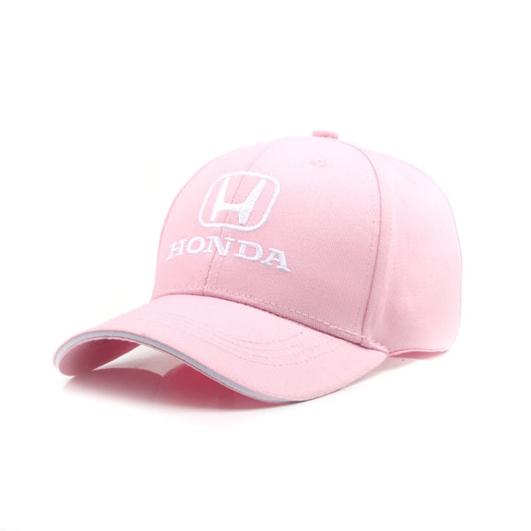 Honda Team Racing Visor Broderad Baseball Cap Bilkeps - Rosa