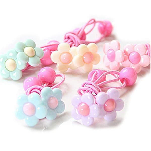 10 stk farverige elastiske hestehaleholdere til kvinder og piger