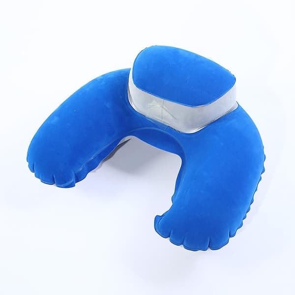 Inflatable U-shaped Camping Pillow for Neck Support, Travel and Outdoor Use