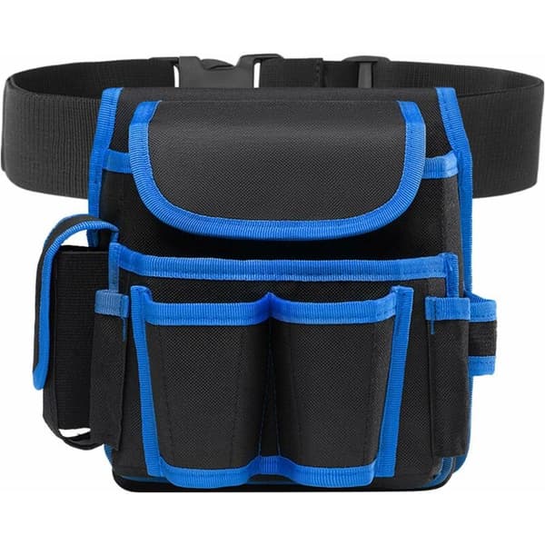 Professional Tool Bag, Tool Pouch, Electrician Tool Belt, Tool Belt (Blue)