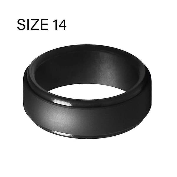 8mm Populära Herr Silikon Coola Ringar Dam Silikon Vigselring Miljövänlig Utomhus Sportring 2st 14 Ty