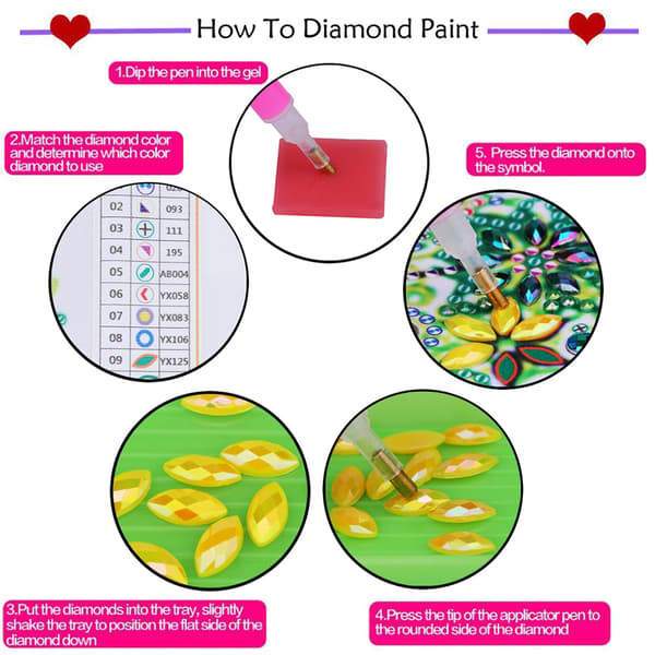 Diamond Painting Dinosaur Pattern Preschool Handmade DIY Craft Gift Home Decor