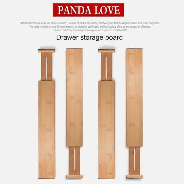 Adjustable Bamboo Drawer Dividers Expandable Organizer Household Bedroom Tool
