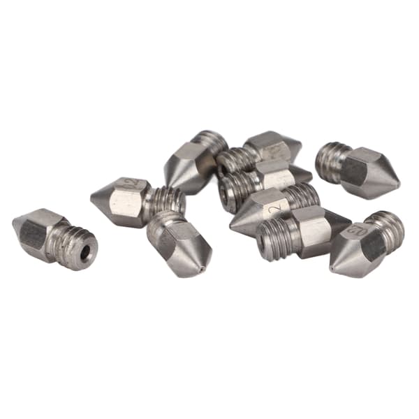 10 stk 3D-printerdyser MK8 rustfrit stål 1,75 mm ekstruderingsprinthoveddele tilbehør 0,2 mm