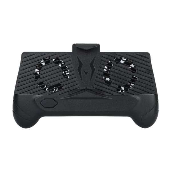 - 01 Mobiltelefon Radiator Køleknap Opladningsbordholder Controller Sort