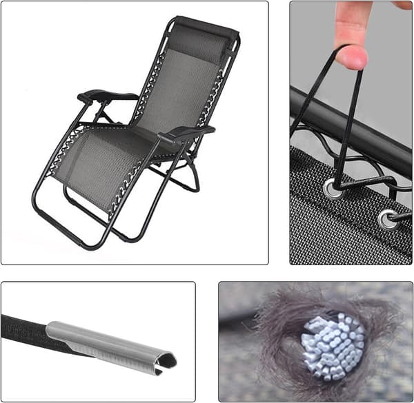 Udskiftningsreb, 4 universelle elastiske snore til Zero Gra DXGHC