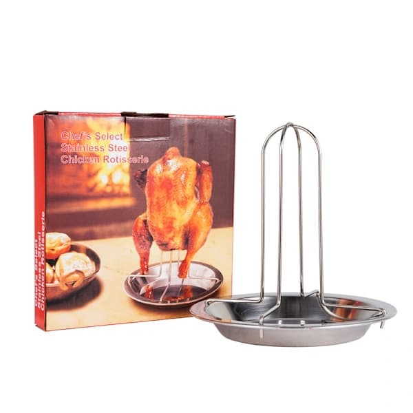 Kyllinggrill for ovn, Høyde: 19 cm, Rustfritt stål/stål, Svart